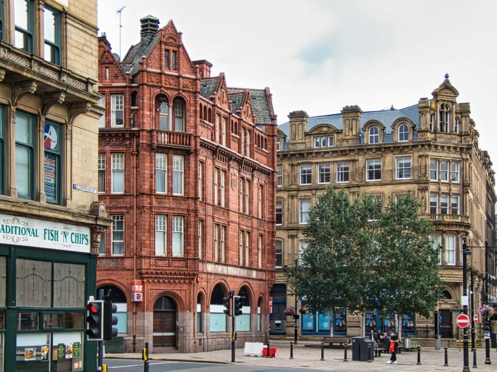 pexels photo 10764321 10764321 View of historic architecture in Bradford, England, showcasing classic European urban design.